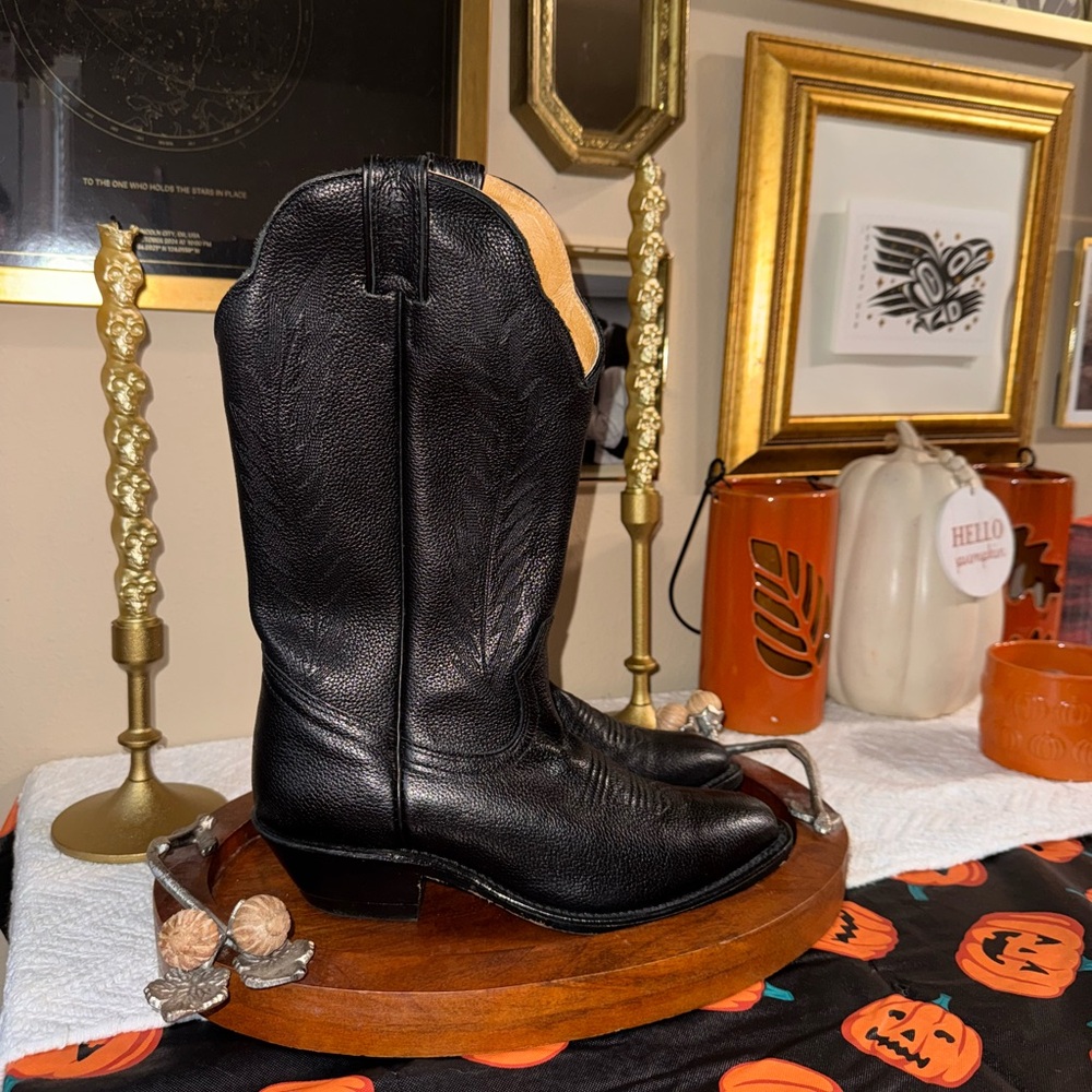 Black Heeled Boots for Women